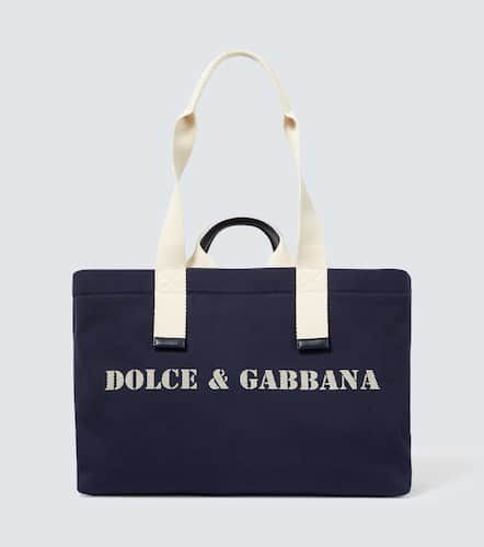 Cabas en toile avec logo - Dolce&Gabbana - Modalova