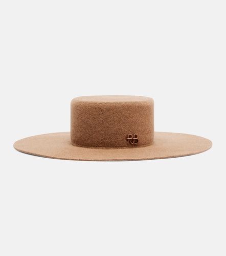 Fedora Monogram en feutre de laine mélangée - Ruslan Baginskiy - Modalova