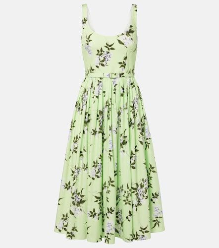 Robe midi Eglantine en coton à fleurs - Emilia Wickstead - Modalova