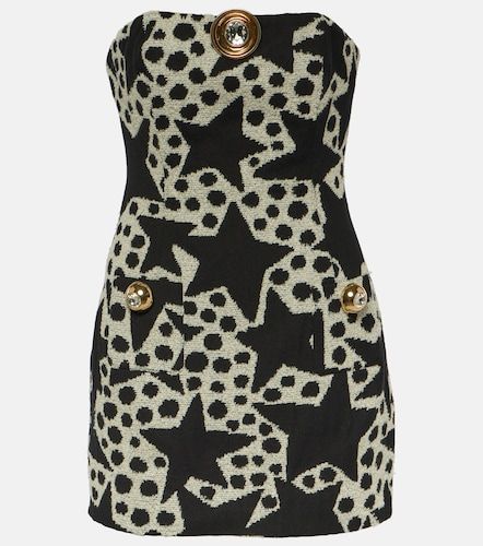 Robe bustier en jacquard de coton mélangé - Area - Modalova