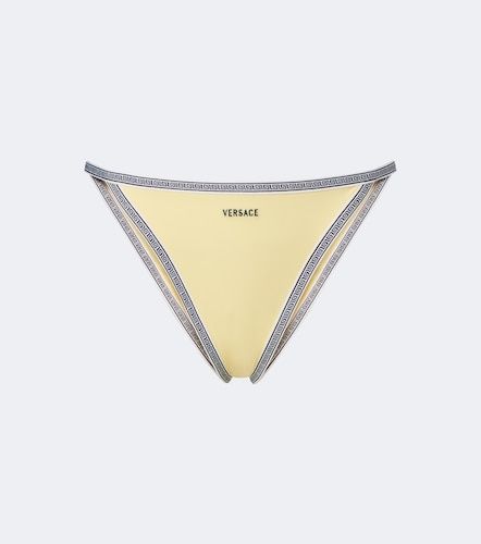 Culotte de bikini à broderies Greca - Versace - Modalova
