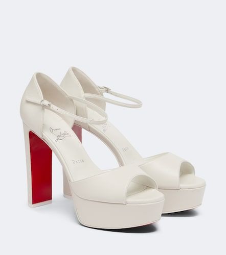 Sandales à plateau Sandaloo en cuir - Christian Louboutin - Modalova
