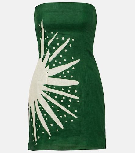 Robe Carla imprimée en lin - Cala de la Cruz - Modalova