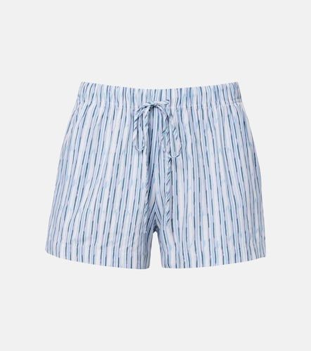 Short Ebba en coton mélangé à rayures - Velvet - Modalova