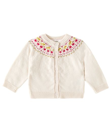 Robe longue Seema en laine rayée - Bonpoint - Modalova
