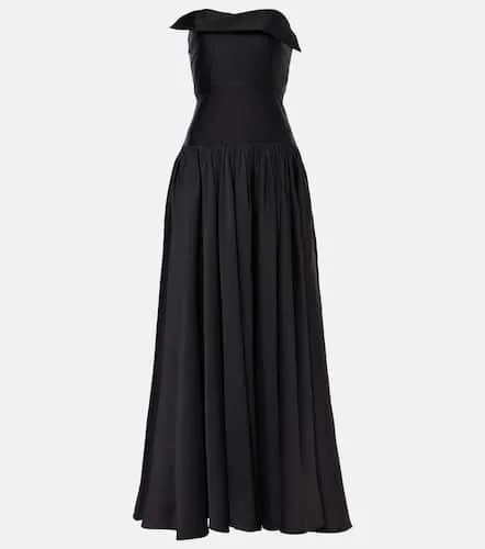 Robe longue bustier en soie mélangée - Roland Mouret - Modalova