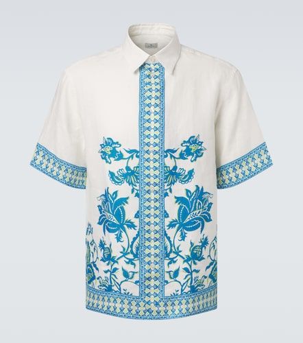Etro Chemise en lin à fleurs - Etro - Modalova