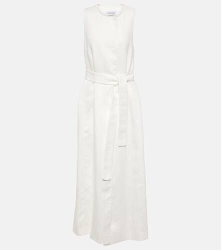 Robe portefeuille midi Aureo en lin - Max Mara - Modalova