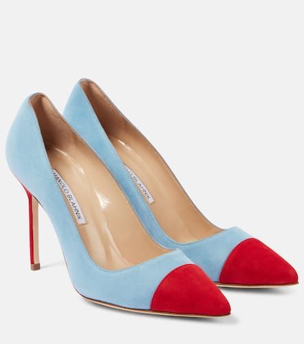 Escarpins Capcour 105 en daim - Manolo Blahnik - Modalova