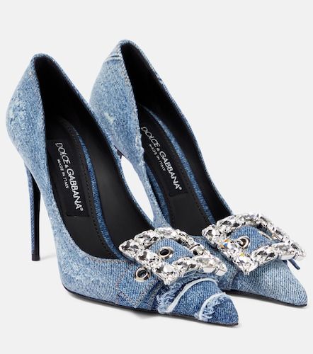Escarpins en jean à ornements - Dolce&Gabbana - Modalova