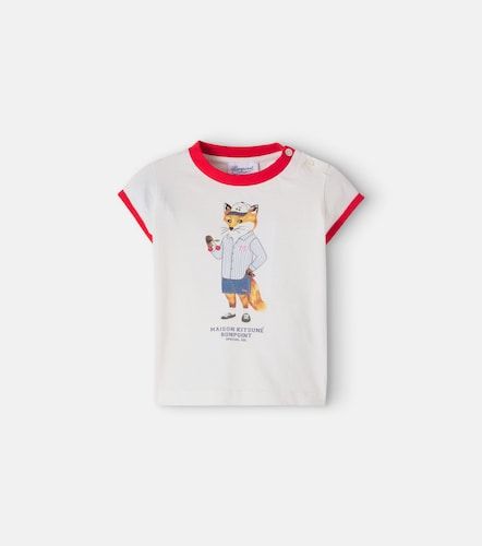 X Maison Kitsuné, Bébé – T-shirt Lyrical en coton - Bonpoint - Modalova