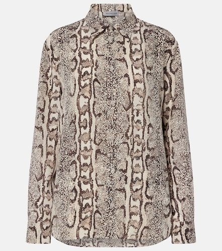Chemise en soie à imprimé - Balenciaga - Modalova