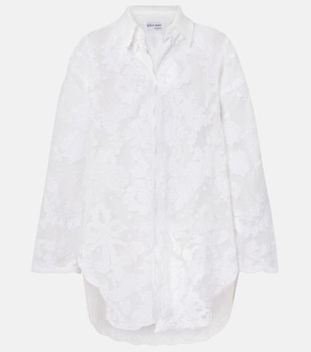 Chemise brodée en coton - Juliet Dunn - Modalova