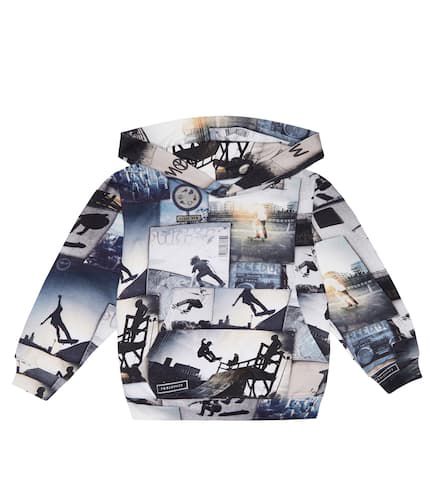 Sweat-shirt à capuche Ratata imprimé en coton - Molo - Modalova