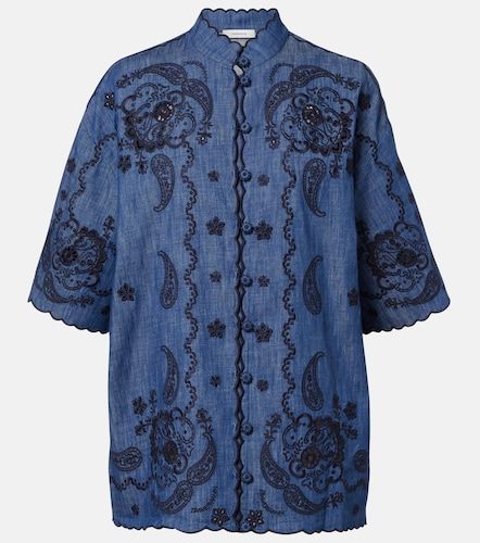 Chemise Aster en denim à broderie - Zimmermann - Modalova