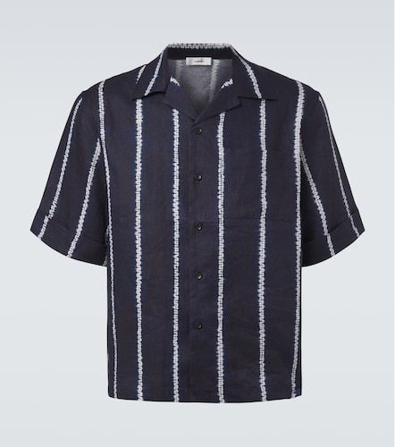 Chemise de bowling en lin à rayures - Commas - Modalova