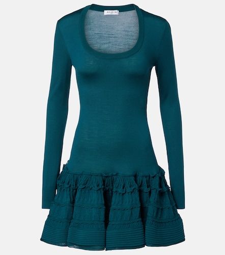 Alaïa Robe en laine mélangée - Alaia - Modalova