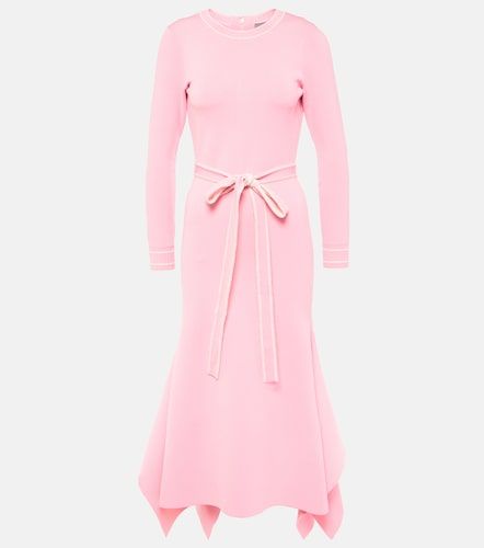 Robe midi en maille ceinturée - Monique Lhuillier - Modalova