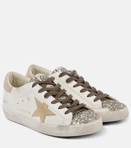 Baskets Super-Star en cuir à paillettes - Golden Goose - Modalova