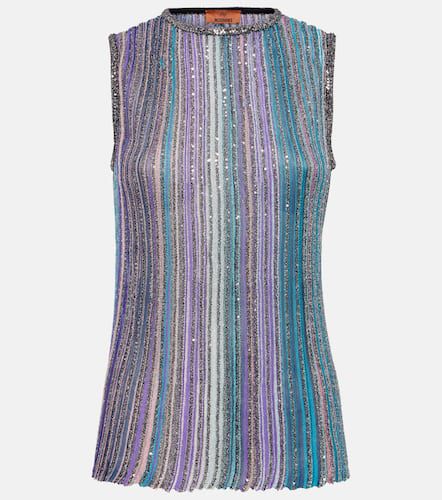 Top rayé en lamé à sequins - Missoni - Modalova