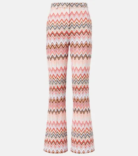 Pantalon droit Zigzag en coton mélangé - Missoni - Modalova