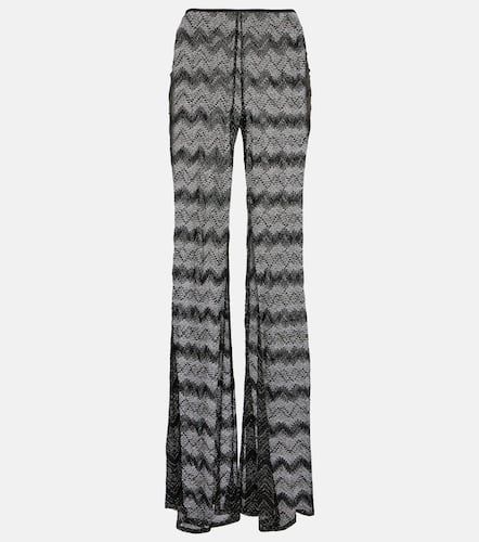 Pantalon évasé Zigzag en lamé - Missoni - Modalova