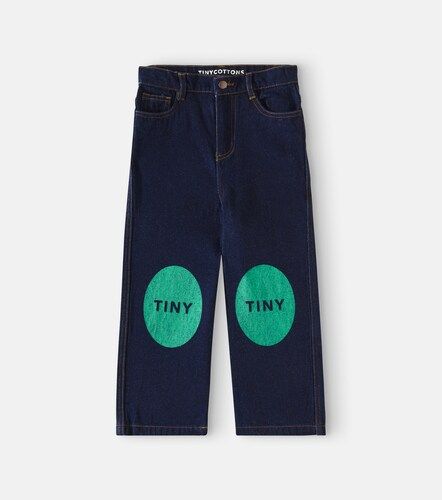 Tinycottons Jean droit à logo - Tinycottons - Modalova