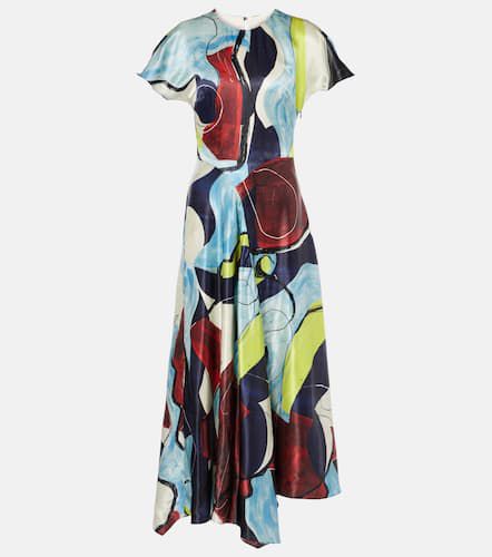 Robe midi Adriana imprimée en satin - Roksanda - Modalova