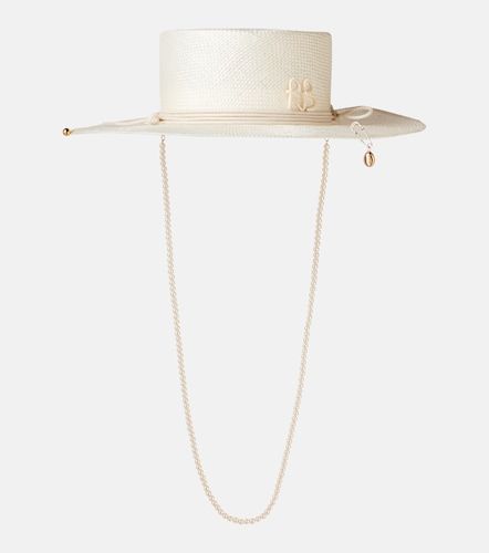 Chapeau en paille à logo - Ruslan Baginskiy - Modalova