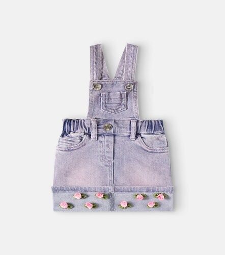 Bébé – Salopette en jean à fleurs - Monnalisa - Modalova