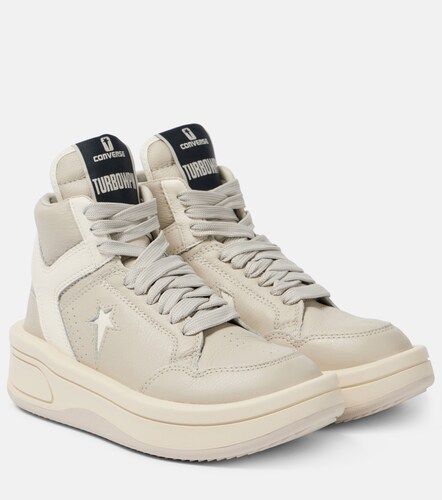 X Converse Baskets montantes Turbowpn en cuir - Rick Owens - Modalova