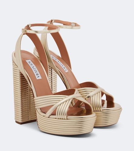 Sandales à plateau Sundance en cuir - Aquazzura - Modalova