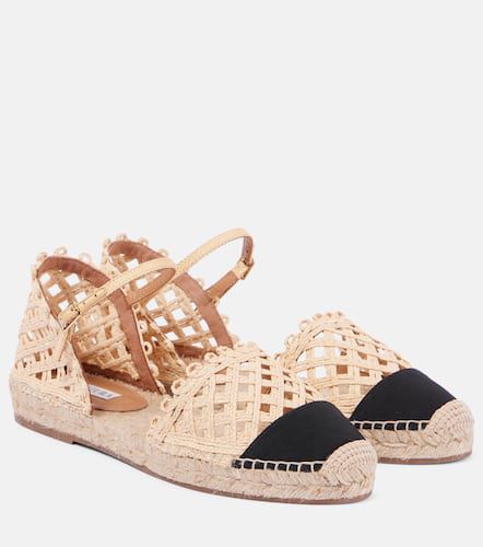 Sandales espadrilles Sunburst en raphia - Aquazzura - Modalova