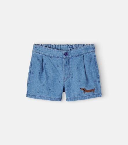 Short en jean brodé à pois - Mini Rodini - Modalova