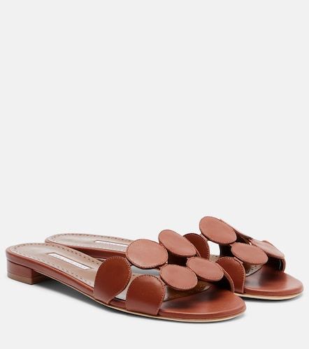 Mules Haribalmuflat en cuir - Manolo Blahnik - Modalova