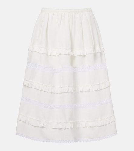 Prada Jupe midi en lin - Prada - Modalova