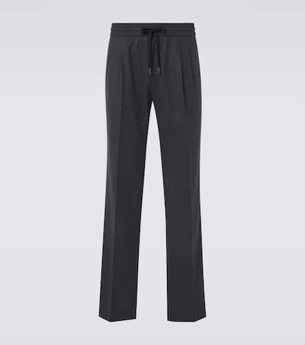 Pantalon droit en laine vierge - Dolce&Gabbana - Modalova