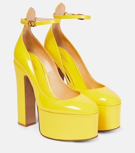 Escarpins Tan-Go à plateau en cuir verni - Valentino Garavani - Modalova