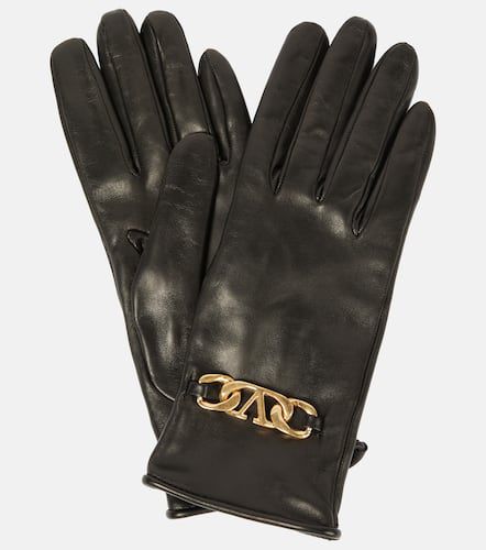 Gants VLogo en cuir - Valentino Garavani - Modalova