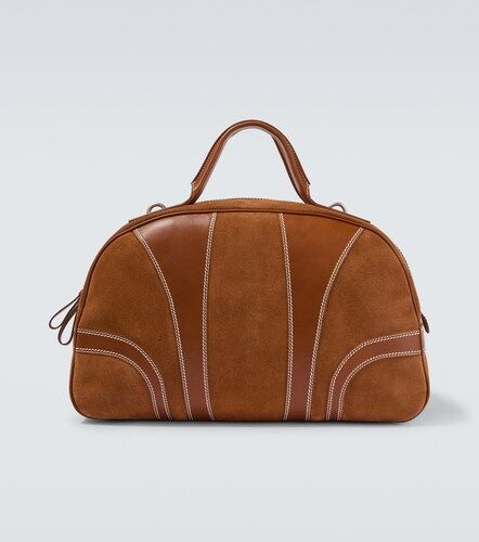 Sac de voyage en daim et cuir - Dries Van Noten - Modalova