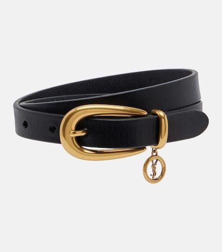 Ceinture Cassandre en cuir - Saint Laurent - Modalova