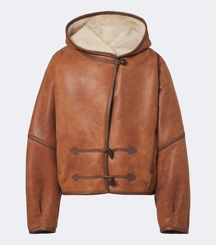 Veste à capuche Amiel en cuir - Isabel Marant - Modalova
