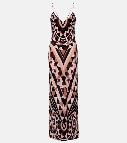 Robe longue Manuba en crêpe de Chine - Pucci - Modalova