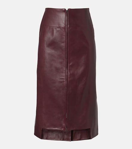 Victoria Beckham Jupe midi en cuir - Victoria Beckham - Modalova