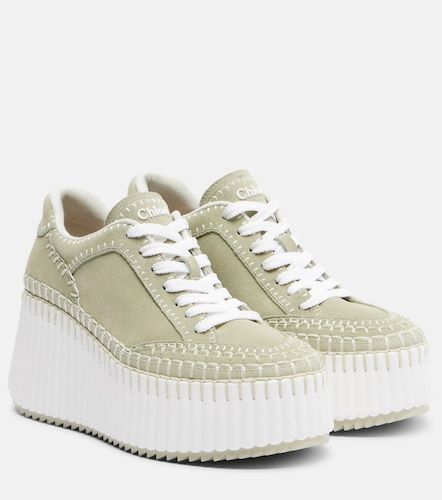 Chloé Baskets compensées Nama en daim - Chloe - Modalova