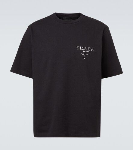 Prada T-shirt en coton à logo - Prada - Modalova