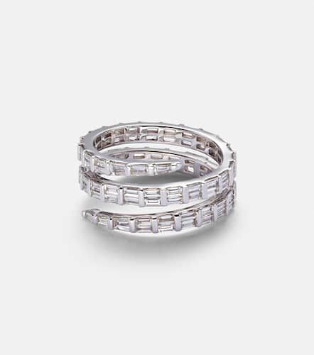 Bague Three Row en or blanc 18 ct et diamants - Anita Ko - Modalova