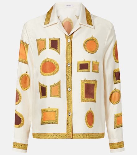 Versace Chemise en soie à imprimé - Versace - Modalova
