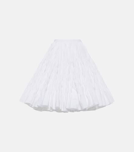Jupe midi à taille haute en coton - Alaïa - Modalova