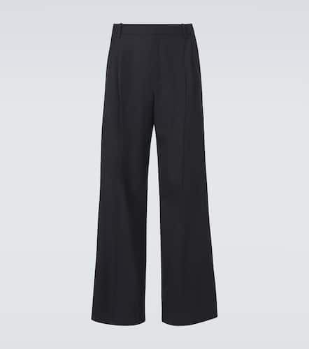 Pantalon ample à taille haute en laine - Saint Laurent - Modalova